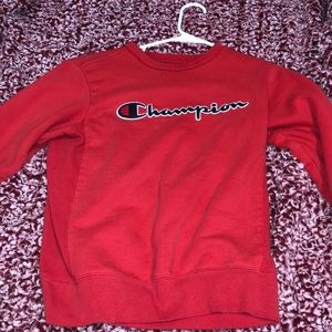 red champion crew neck